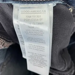 Good American Good Legs Crop Blue 260 High Rise Skinny Leg Jeans thumbnail 4