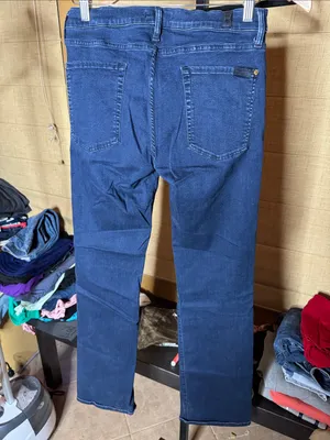 7 For All Mankind The Skinny Bootcut Jeans Size 31 Dark Wash Stretch Denim thumbnail 5