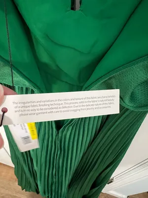 ML Monique Lhuillier Hammered Satin Charmeuse Pleated Gown thumbnail 8