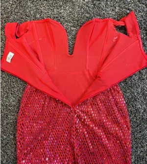 Oh Polly Leonora Embellished Off-Shoulder Dress thumbnail 4