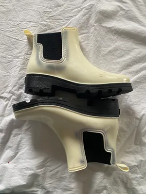 White And Black Boots Multiple Size 10 thumbnail 4