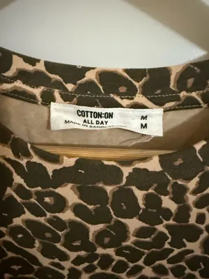 Cheetah Print Cotton On Tee shirt thumbnail 2