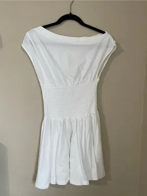 Altar’d State Alianna Mini Dress Size XS Off Shoulder Smocked Flirty Brunch Boho thumbnail 8