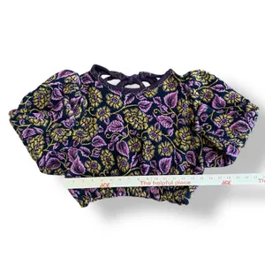 Free People No Ordinary Black Floral Reversible Top‎ Womens Size S Purple Black thumbnail 5