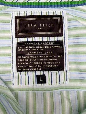 Vintage Ezra Fitch by Abercrombie & Fitch Y2K Button-Up 💚🩵 thumbnail 9