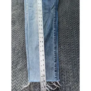 Pac‎ Sun Women's Vintage Icon Denim Blue High Rise Straight Raw Hem Size 25 thumbnail 11