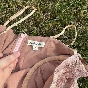 For Love & Lemons NWT Bumble Bustier Dress in Rose Gold Sz Small thumbnail 5