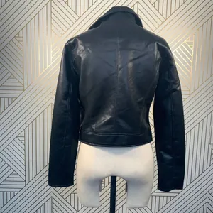 BLANKNYC Faux Leather Full Zip‎ Moto Jacket Black thumbnail 10
