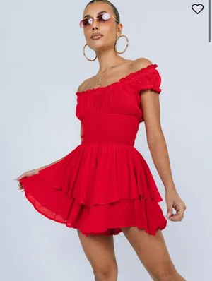 Princess Polly Red Romper thumbnail 1