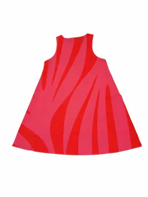 Pink & Red Sleeveless A-Line Dress thumbnail 3