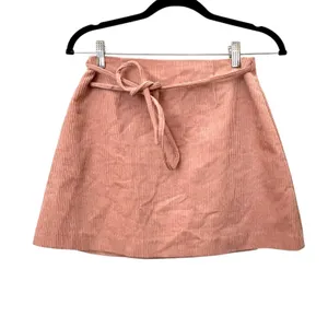 PIPPA THE LABEL Metz‎ Corduroy Wrap Skirt Pink NWT Small thumbnail 2