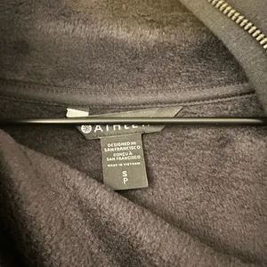 Athleta Women Cozy Karma Asym Sweatshirt Dress Black Thumbholes Warm Soft S thumbnail 4