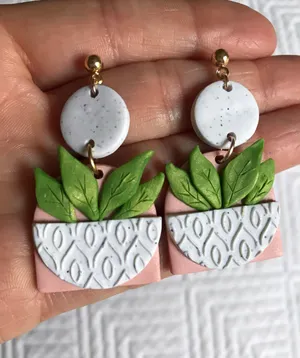 Handmade Polymer Clay Earrings thumbnail 1