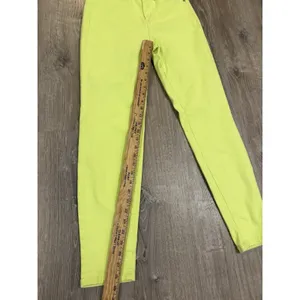 Judy Blue Neon‎ Yellow Jeans Womens 3/26 Slim Fit Neon Stretch Denim thumbnail 4