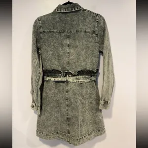 Who What‎ Wear denim acid wash long sleeve dress thumbnail 4