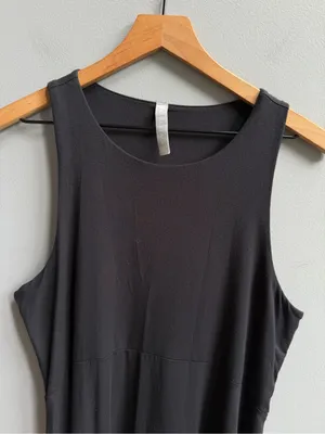 Athleta Santorini Thera Dress Sleeveless Black A-Line Dress Size Large Modal thumbnail 5