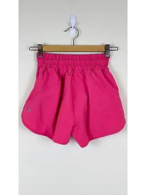 Lululemon Track That High-Rise Lined Short 3” Size 2 Hot Pink Running Shorts thumbnail 6