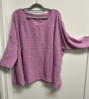 Pilcro Lavender Oversized Dolman Knit Sweater thumbnail 1