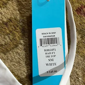 Beach Bunny Marrakesh Hailey Tri Bikini‎ Top White nwt thumbnail 4