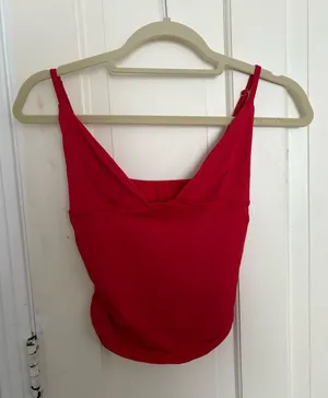 Red Going Out Top Shein thumbnail 1