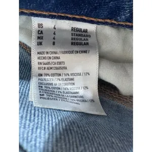 American Eagle Women's Size 4 Blue Hi-Rise‎ Jegging Super Stretch Denim thumbnail 3