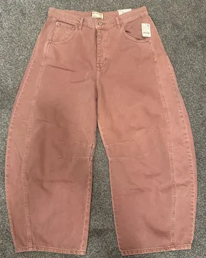 Free People Women's Good Luck Mid Rise Barrel thumbnail 2