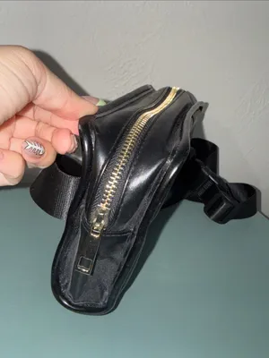 Amanda Uprichard Black Quilted Belt Bag Crossbody Fanny Pack thumbnail 4