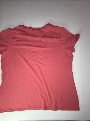 L.L. Bean Women's Coral/red Scoop Neck Short Sleeve Tee thumbnail 5