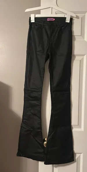 Edikted Pants Leather Flare thumbnail 1