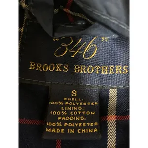 Brooks Brothers 346 Blue Quilted Sleeveless Button Up Vest Coat Jacket Size S thumbnail 3