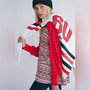 NWOT Free People Hot Shot Printed Hooded Layer thumbnail 4