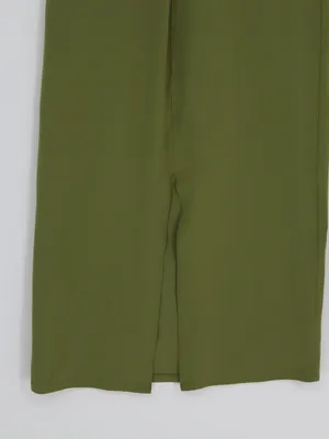 Lululemon All Yours Maxi Tank Dress Women’s XS 2 Green Sleeveless Slit Active thumbnail 12