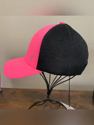 Zyia Active Luxe Hat Pink Black Mesh Reflective Running Baseball Cap Women’s NWT thumbnail 4