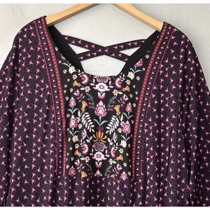 Style & Co Babydoll Tunic Top Plus Size 3X Floral Stretch Femme Fusion Peplum thumbnail 2