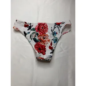 Edel Qual Womens 3 Piece Floral Swim Set Bandeau Top Bikini Bottom Mesh Skirt XS thumbnail 4
