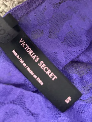 Victorias Secret The Lacie Sheer Lace Halter Babydoll Lingerie Purple Size Small thumbnail 13