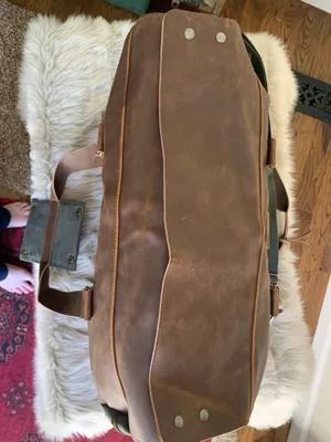 NWT Finley Mill Collection Origaudio Danville Weekender Duffel Bag Faux Leather thumbnail 5