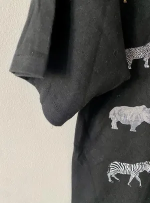 jlm the fashion group animal print shirt / made in usa / medium thumbnail 2