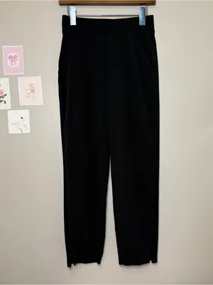 Ashleta wide leg high waisted black pant trouser 0P casual corpcore quiet luxury thumbnail 2