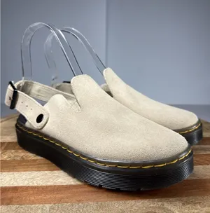 Dr. Martens Carlson Suede Slingback Clogs Mules Women's US 5 UK 3 Warm Sand thumbnail 1