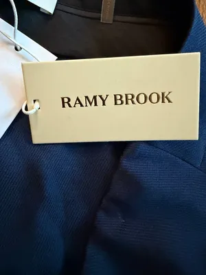 Ramy Brook Russell Wide Leg Tailored Pants Trousers – Navy – Size 4 NWT thumbnail 6