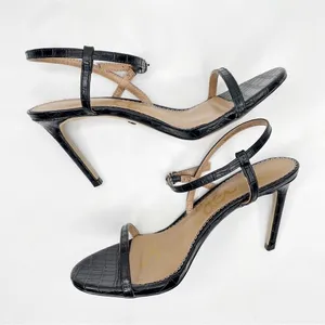 Sam Edelman NWT Dara Ankle Strap Sandals Black Strappy Heels SZ. 8.5 thumbnail 6