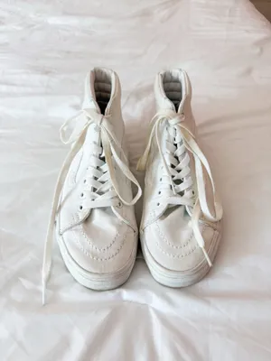 Vans Canvas Sk8-Hi True White Shoes Size 6 thumbnail 2