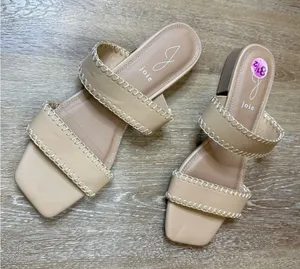 Joie Chiara Slip On‎ Sandals Tan Straps 8.5 thumbnail 1