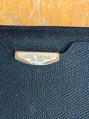 Henri Bendel New York Black Leather Continental Wallet Gold Hardware (9242) thumbnail 8