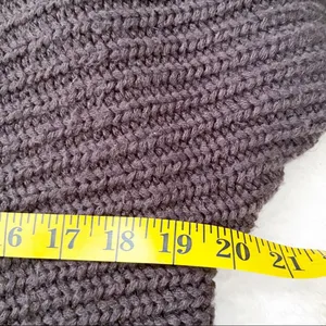 Hinge Cardigan Womens Brown Waterfall Open Chunky Knit Cropped Sweater thumbnail 6