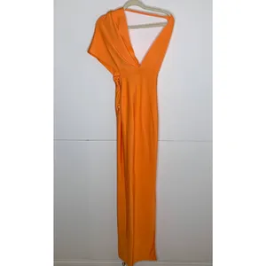 House of CB Clemence Maxi Orange Bandage Dress Womens Large thumbnail 8