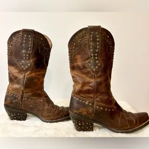 Ariat Womens Rhinestone Cowgirl Boots in Sassy Brown Size 7 thumbnail 6