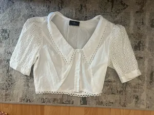 Vintage White Blouse thumbnail 1