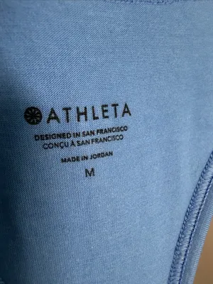Athleta With Ease Sport Racerback Tank Top Cornflower Blue Medium thumbnail 6